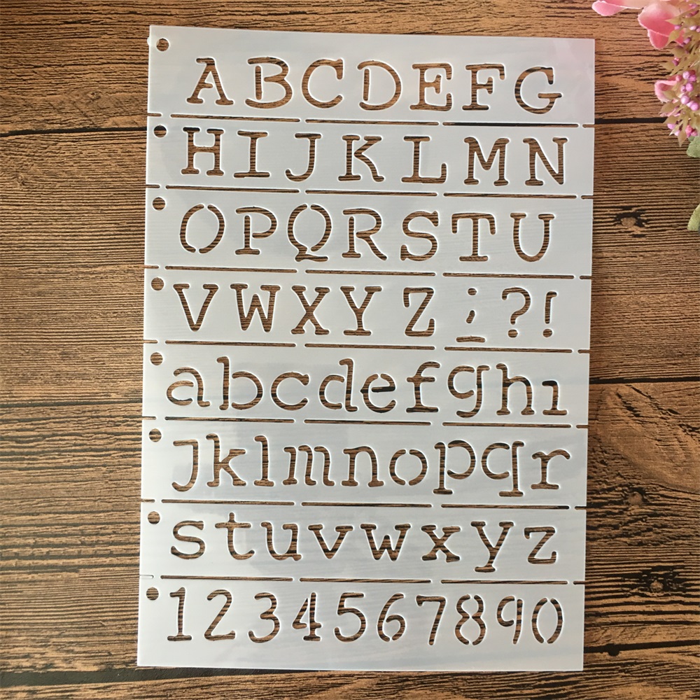 Photography Font - A5 21 см буквы алфавита многослойные