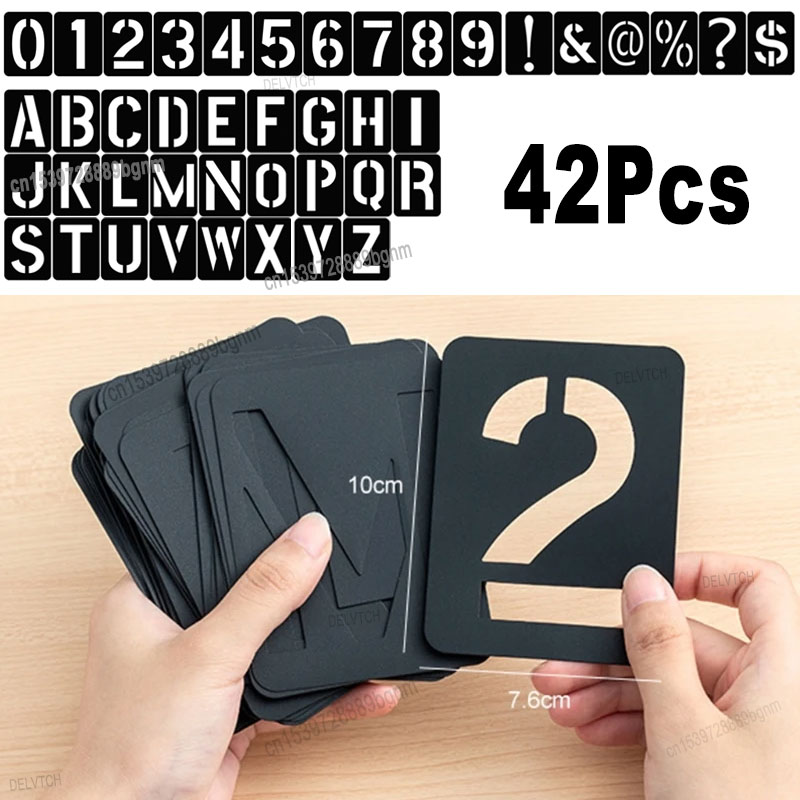 Photography Font - 42 шт. набор многоразовых пластиковых полых