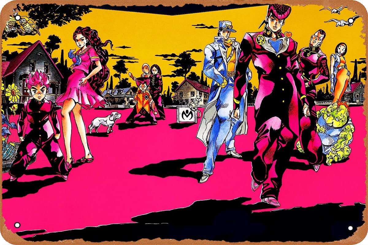 Photography Anime - JoJos Bizarre аниме постер, винтажная жестяная