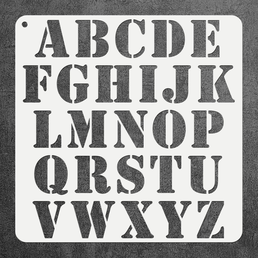 Photography Font - 1 шт., 11,8 дюйма, трафарет с