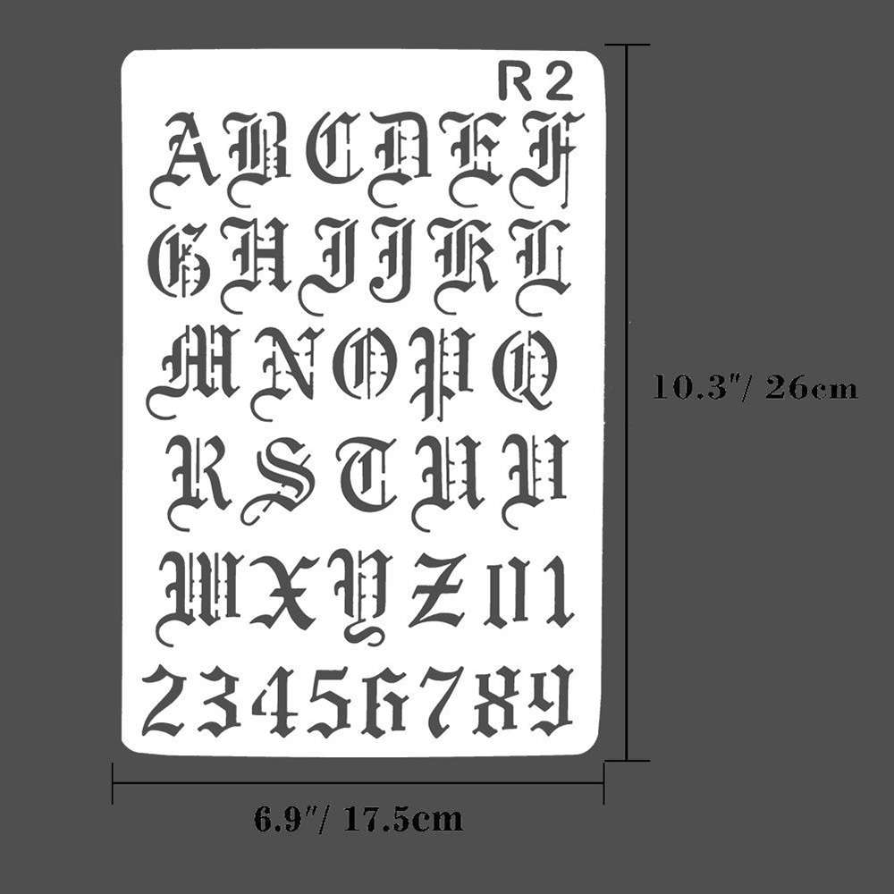 Трафареты для украшения стен,  – обзор и цена Photography Font