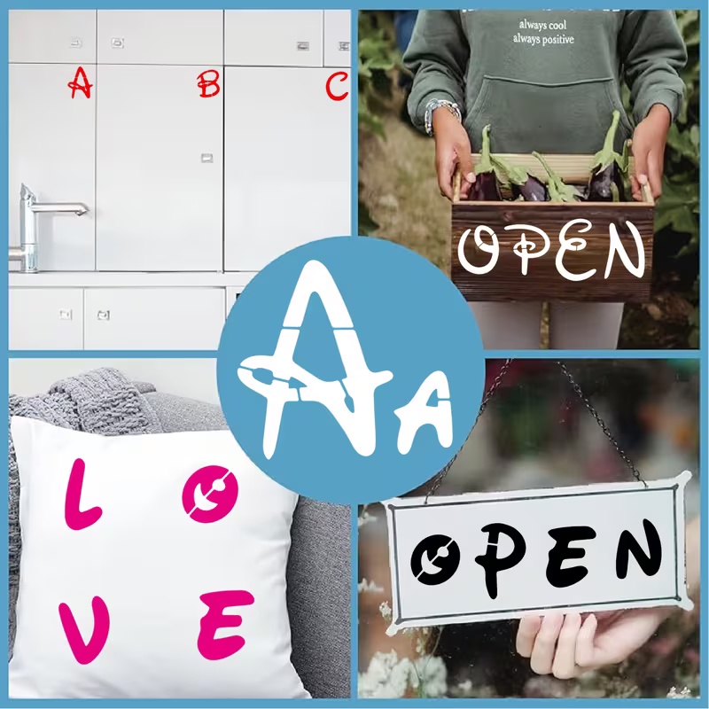 26 шт., 2,95x2,95 дюйма, набор – обзор и цена Photography Font